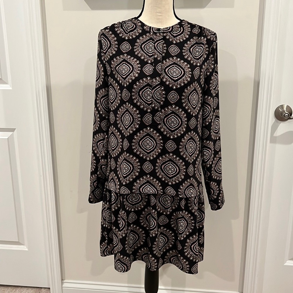 Loft Outlet Long Sleeve Drop Waist Dress - Picture 1 of 7